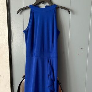 Chic Asymmetrical Blue Dress
